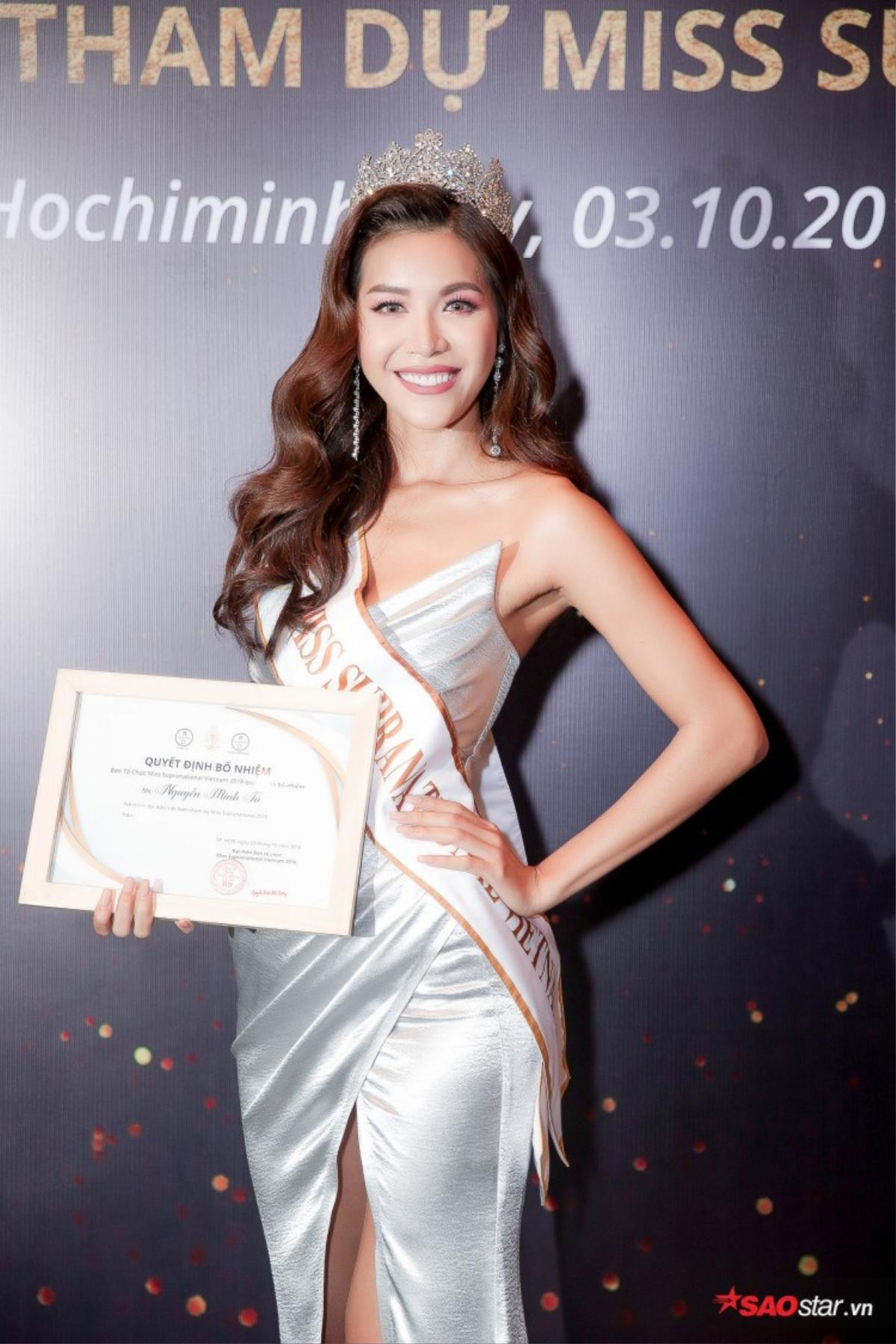 Minh Tú và chiếc vương miện Miss Supranational Vietnam 2018 Ảnh 1