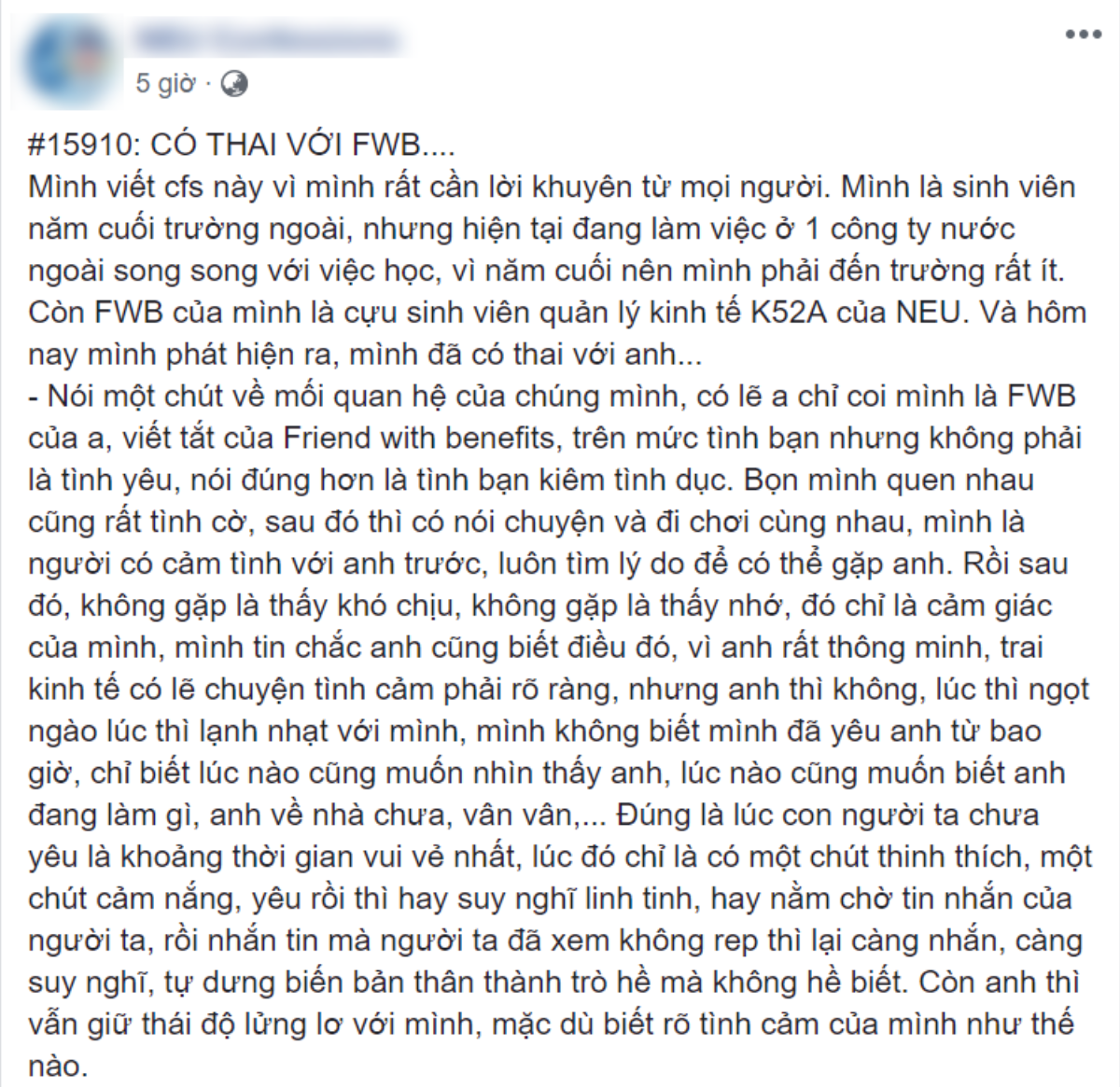 Nữ sinh năm cuối 'chết điếng' vì có thai với FWB, dân mạng vừa thương, vừa trách ‘em khờ quá’ Ảnh 1