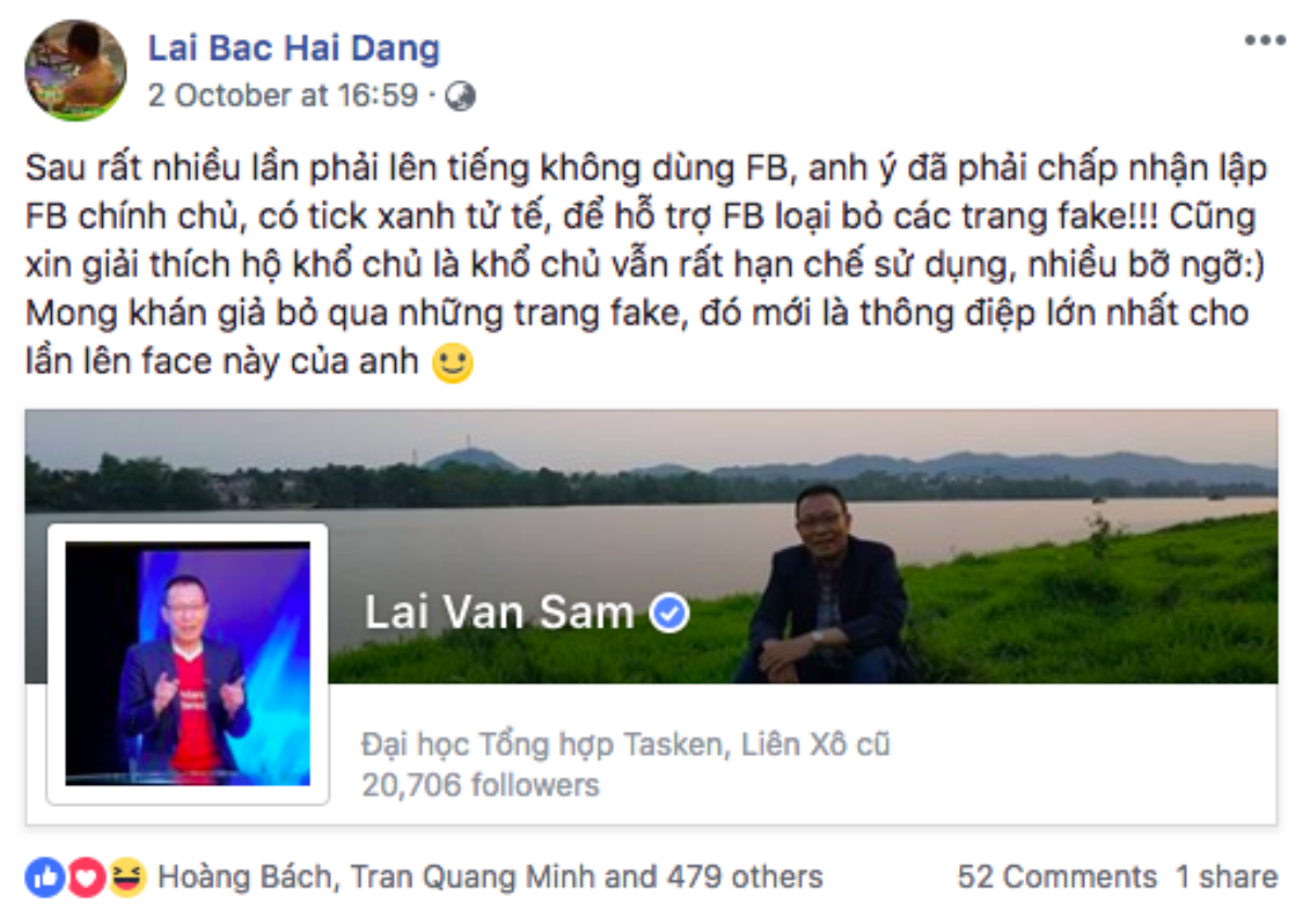 Từng khẳng định sẽ không bao giờ dùng mạng xã hội, vì sao nhà báo Lại Văn Sâm bất ngờ xuất hiện trên Facebook? Ảnh 2