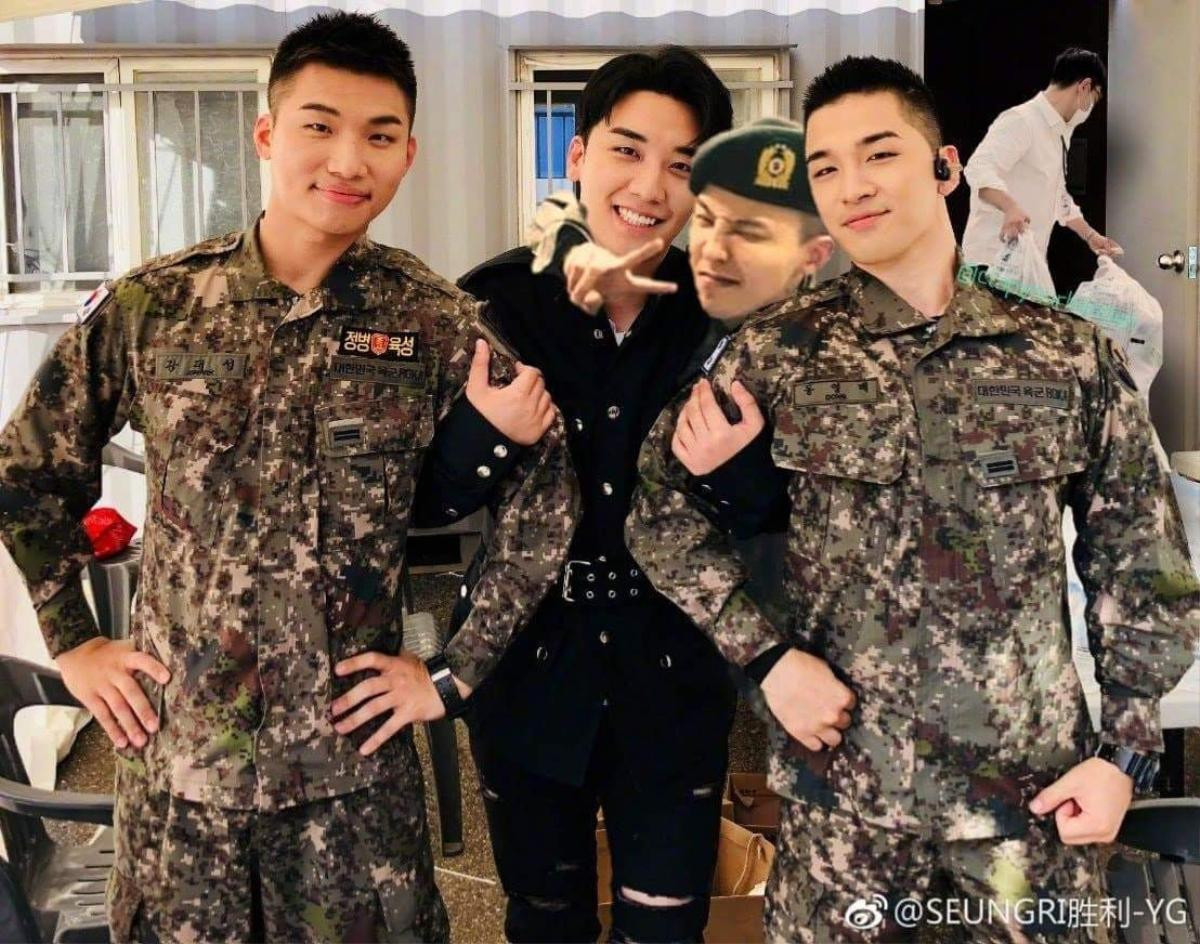 Không để TOP và G-Dragon 'tủi thân', VIP thi nhau chế ảnh khi Seungri tới thăm Daesung và Taeyang trong quân ngũ Ảnh 6