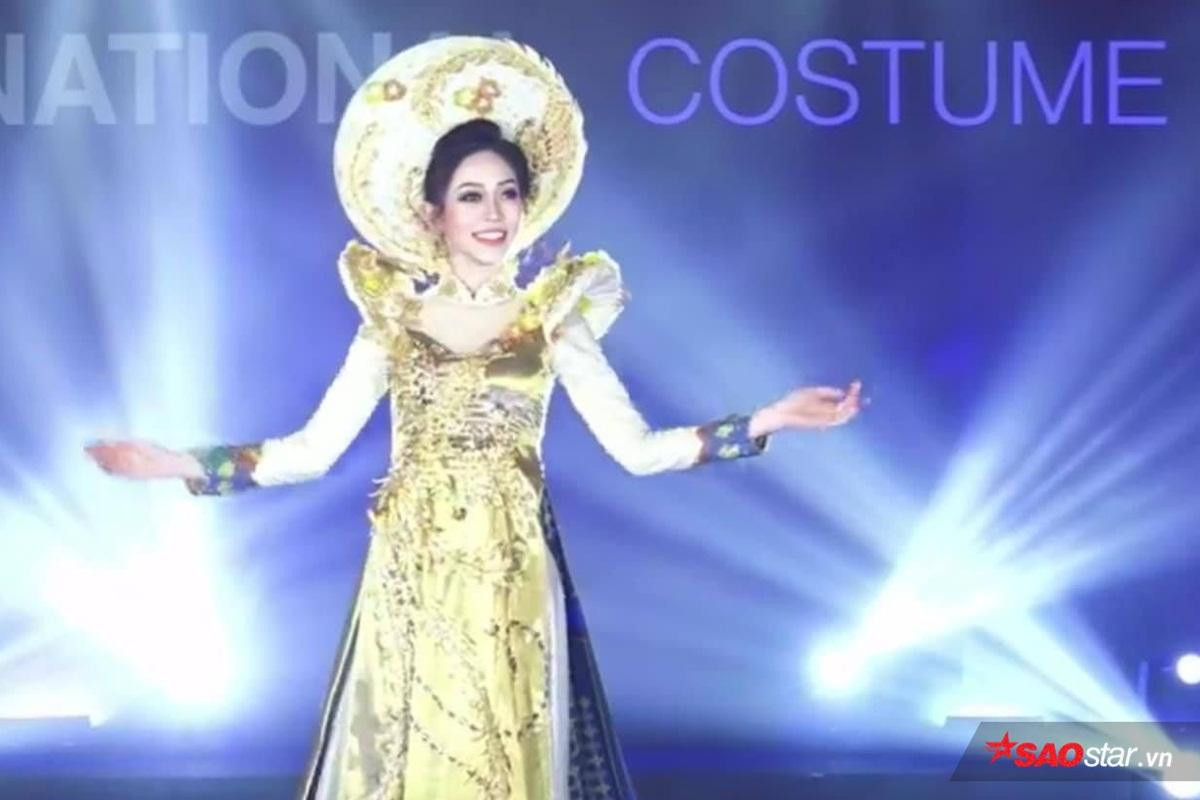 Vì lý do này mà Phương Nga xinh đẹp, 'cực' bắt sáng khi diện quốc phục trên sân khấu Miss Grand International 2018 Ảnh 5