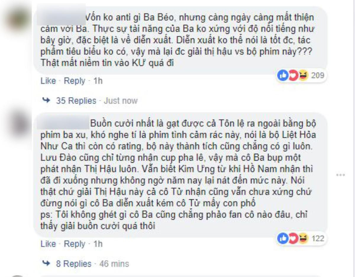 Gạch đá dồn dập từ cư dân mạng sau khi Địch Lệ Nhiệt Ba nhận hai giải lớn của Kim Ưng 2018 Ảnh 8