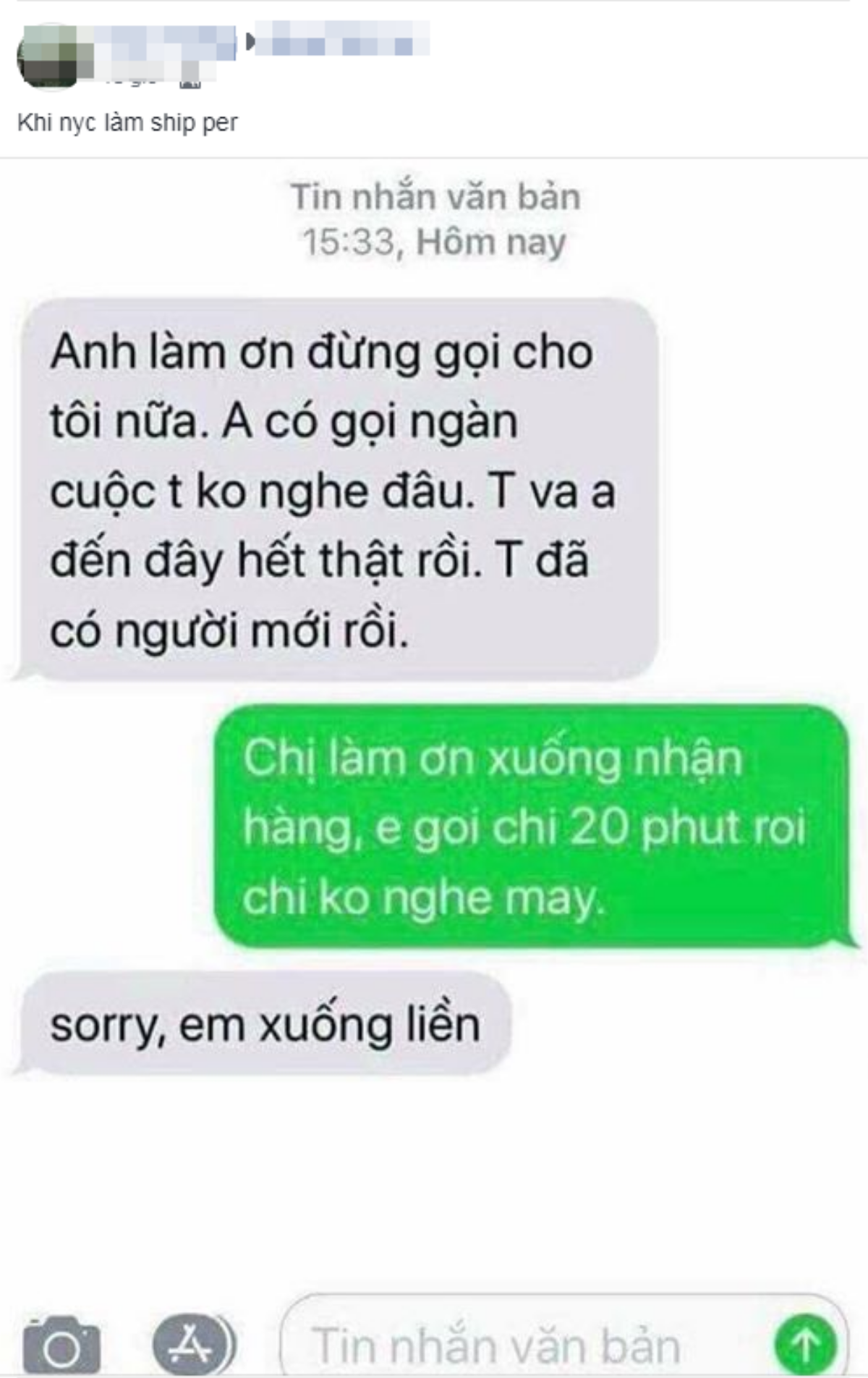 Đi ship hàng gặp đúng người yêu cũ, anh chàng 'chết đứng' vì cô nàng tưởng gọi điện cầu xin quay lại Ảnh 1