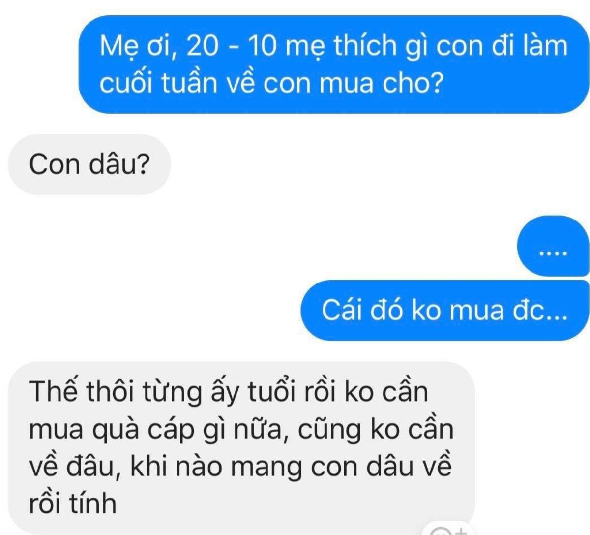 Dân F.A ám ảnh với câu nói: 'Mẹ không cần quà 20/10, mẹ chỉ cần nàng dâu thôi!' Ảnh 3