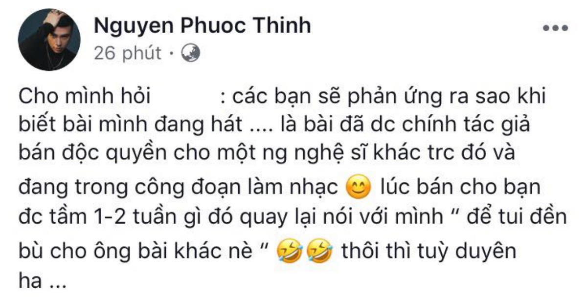 Ít ngày trước khi trình làng bài mới, cư dân mạng lại dậy sóng và 'lo-nơm-nớp' cho bản quyền hit Noo Phước Thịnh Ảnh 1