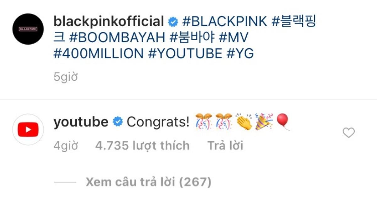 Đẳng cấp 'bà hoàng' Youtube BLACKPINK: Đến cả Youtube cũng phải gửi lời chúc mừng thành tích mới Ảnh 6