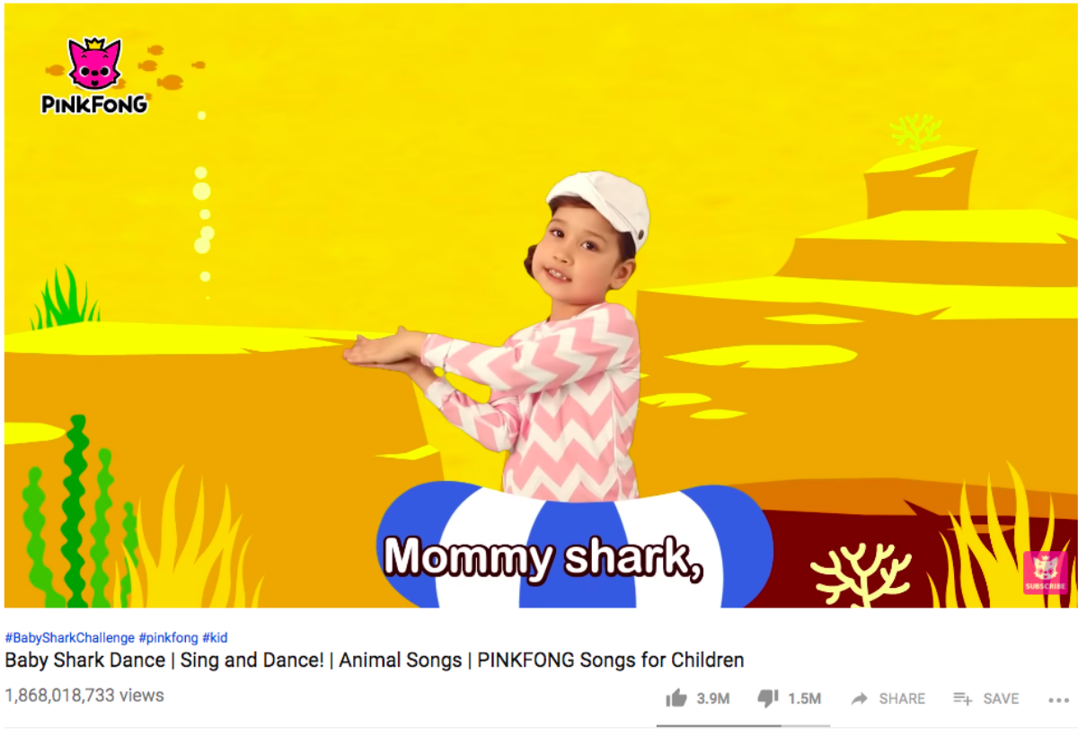 Choáng váng với số tiền MV 'quốc dân' Baby Shark có thể kiếm được với 1,8 tỷ lượt xem trên YouTube Ảnh 2