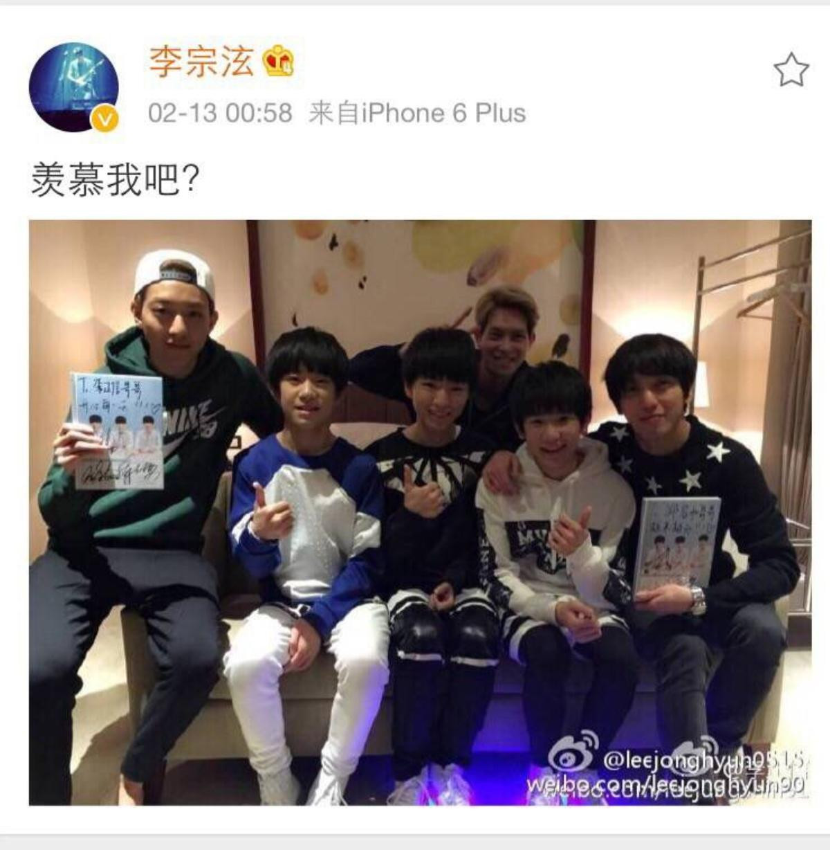 Bạn có biết Đường Yên, TFBOYS theo dõi Lee Min Ho - Bi Rain và thành viên CNBLUE trên Weibo? Ảnh 15