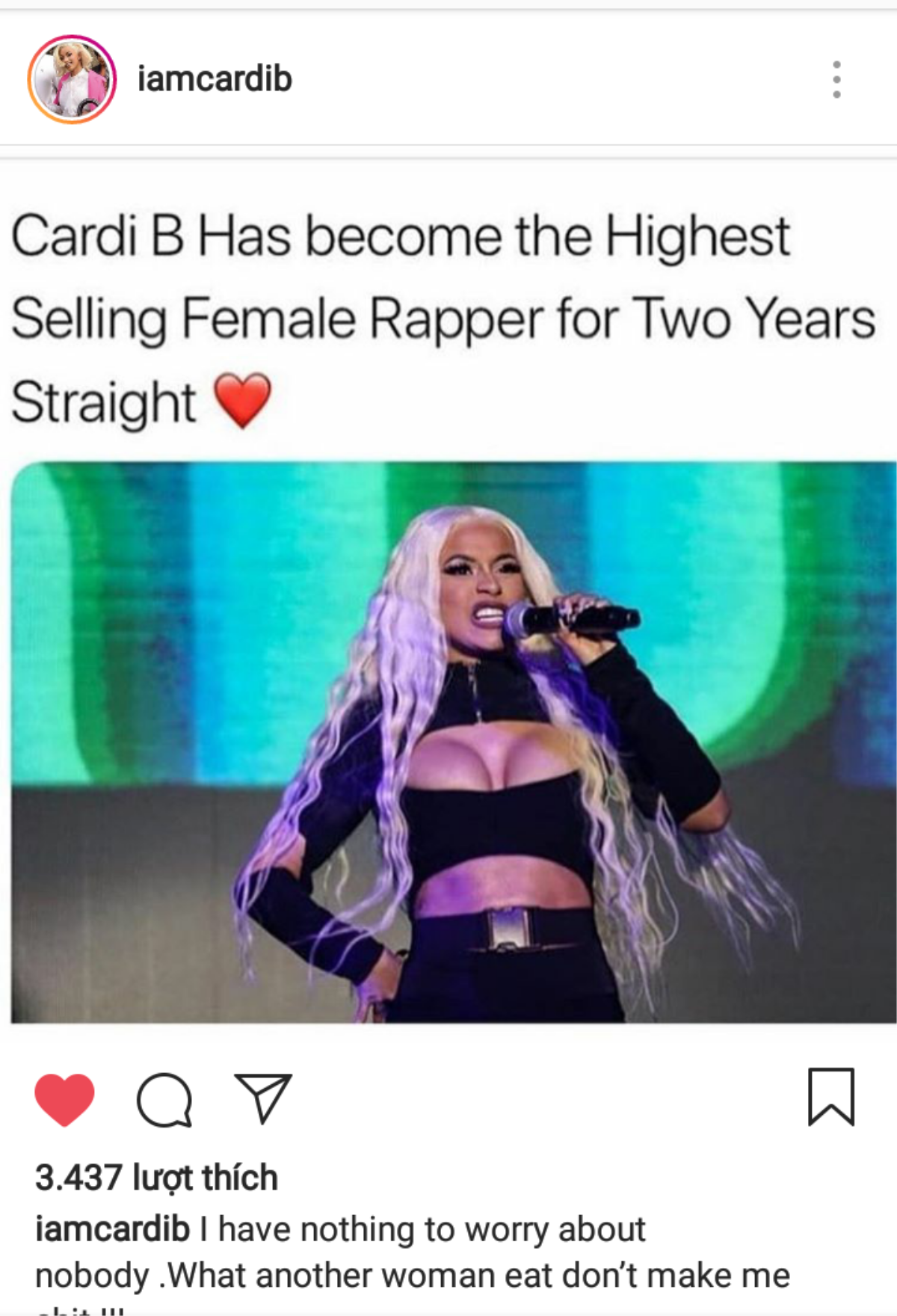 'Lật bánh tráng' nhanh như Cardi B: Phút trước đăng đàn nhắm thẳng Nicki Minaj, phút sau lại thân thiện nhún nhường Ảnh 5