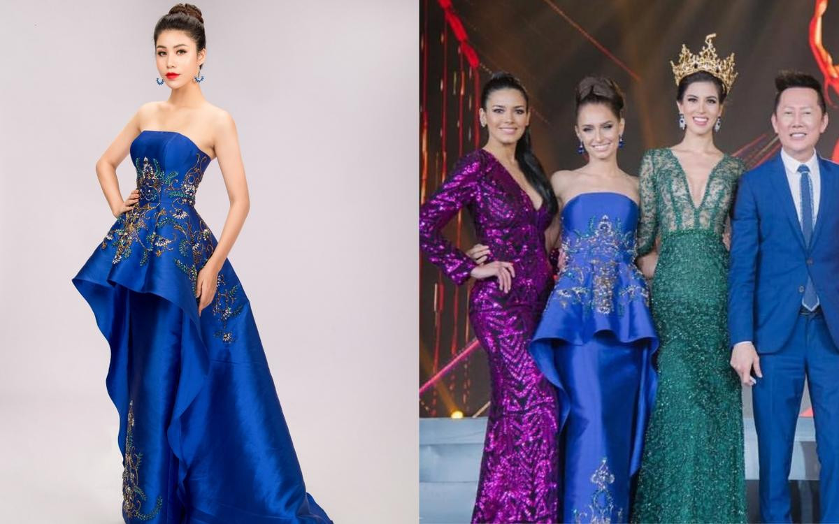 Á hậu Ngọc Huyền đụng váy Miss Grand 2015 ngay trong bộ ảnh công bố là đại diện Việt tại Miss Model of The World 2018 Ảnh 10