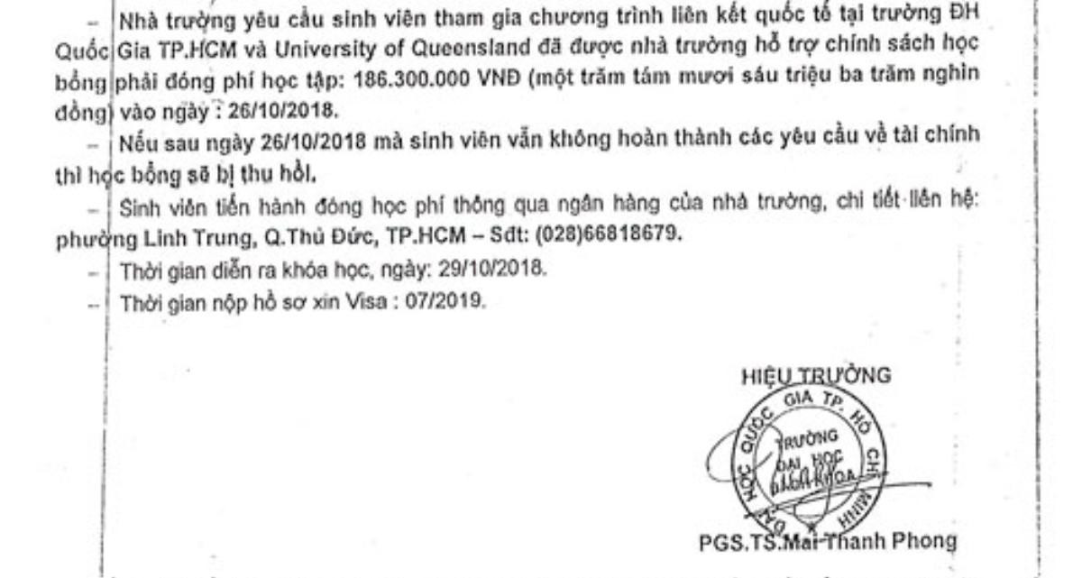 Giả danh ĐH Bách khoa TP.HCM gửi tin nhắn yêu cầu sinh viên chuyển hàng trăm triệu đồng tiền học phí Ảnh 1