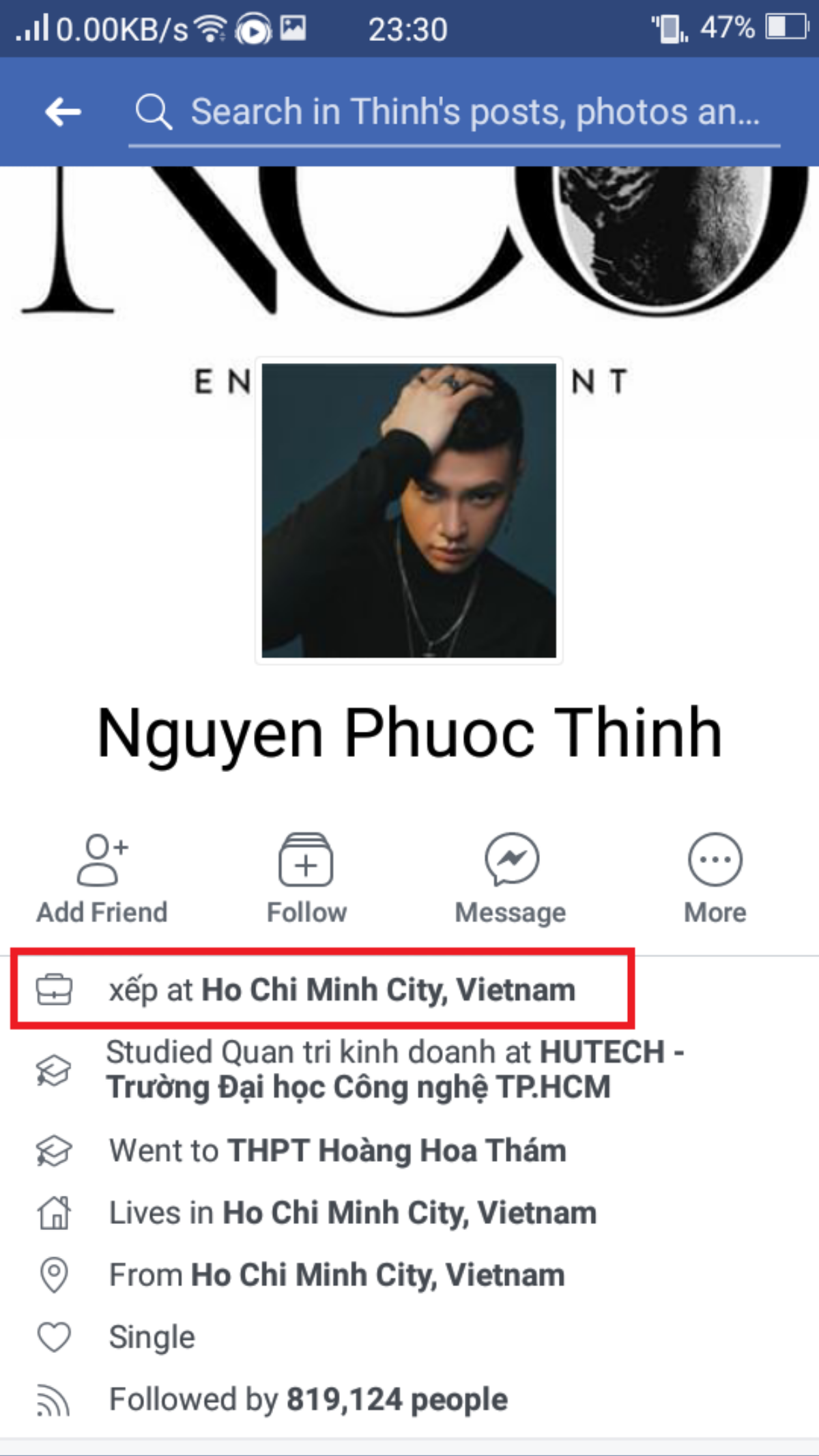 Dù còn bên nhau nữa hay không thì Noo Phước Thịnh và Mai Phương Thúy vẫn để profile facebook giống nhau Ảnh 7