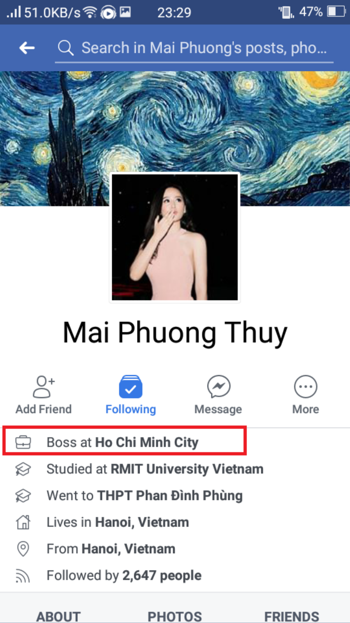 Dù còn bên nhau nữa hay không thì Noo Phước Thịnh và Mai Phương Thúy vẫn để profile facebook giống nhau Ảnh 8