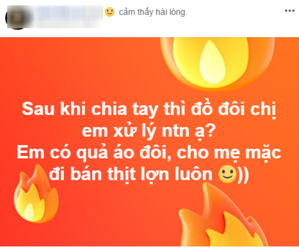 Đăng đàn thắc mắc đưa cho mẹ áo đôi với người yêu cũ để mặc đi bán thịt lợn được không, 500 chị em lại sốc với một câu chuyện khác Ảnh 1