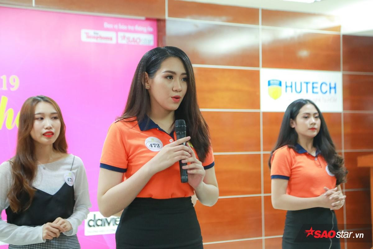 'Lác mắt' ngắm nhìn dàn mỹ nữ 'đổ bộ' ở vòng thi sơ loại cực gay cấn - Miss Hutech 2019 Ảnh 11