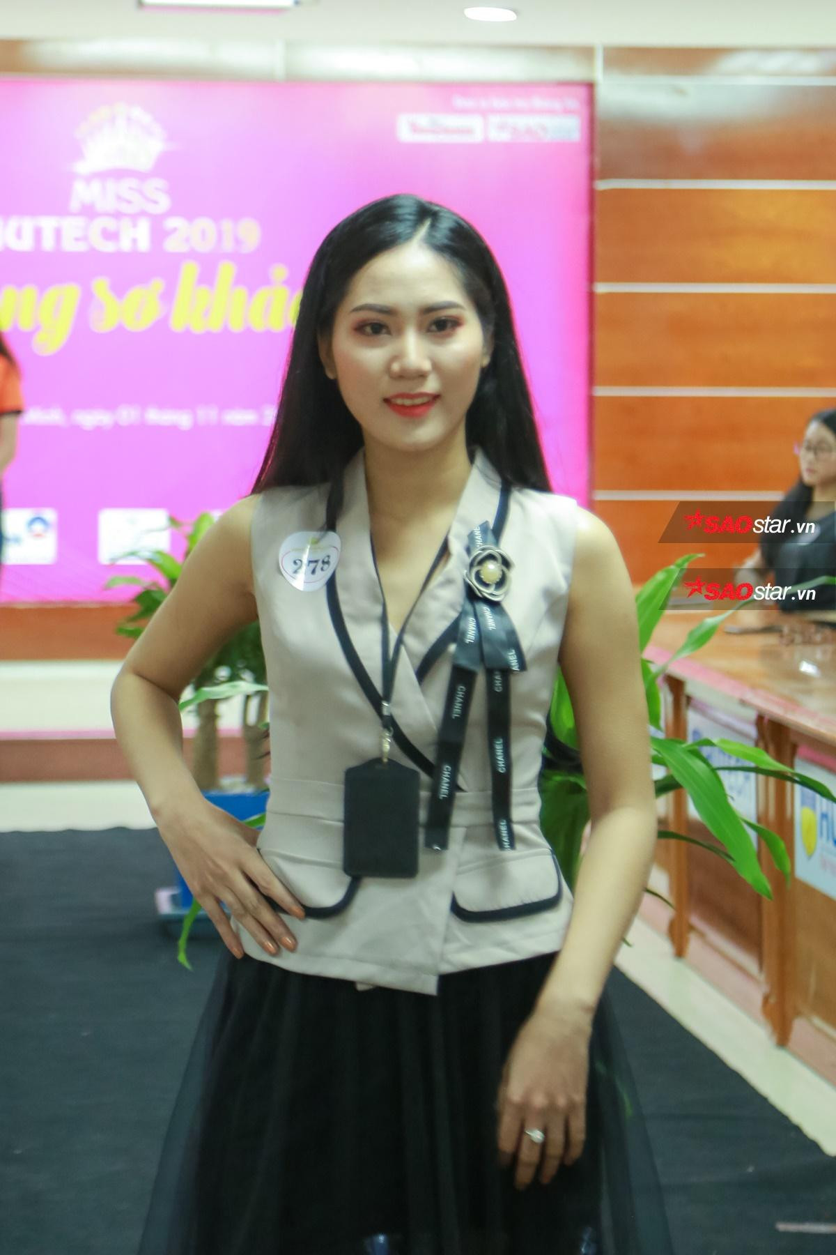 'Lác mắt' ngắm nhìn dàn mỹ nữ 'đổ bộ' ở vòng thi sơ loại cực gay cấn - Miss Hutech 2019 Ảnh 9