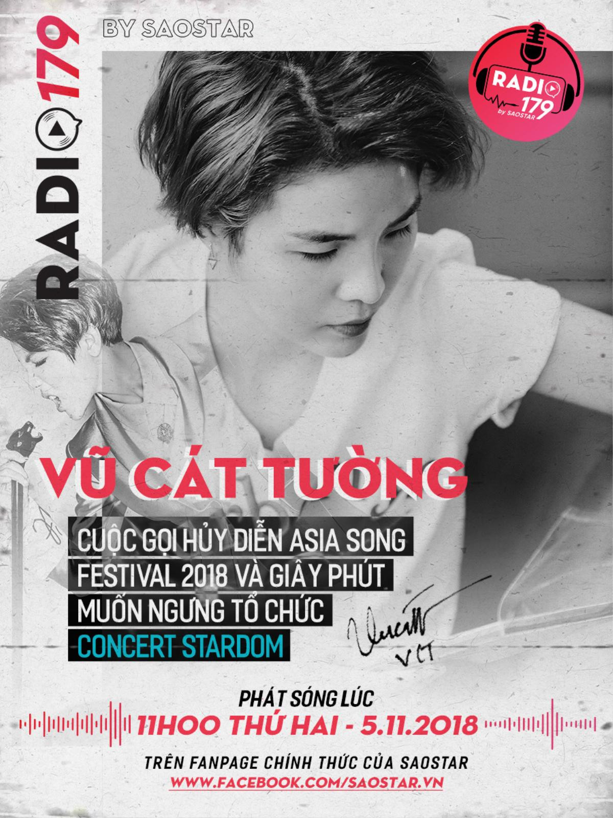 11h trưa nay (5/11), Vũ Cát Tường tiết lộ cuộc điện thoại hủy diễn Asia Song Festival 2018 và khoảnh khắc muốn… hủy cả concert 'Stardom' Ảnh 1