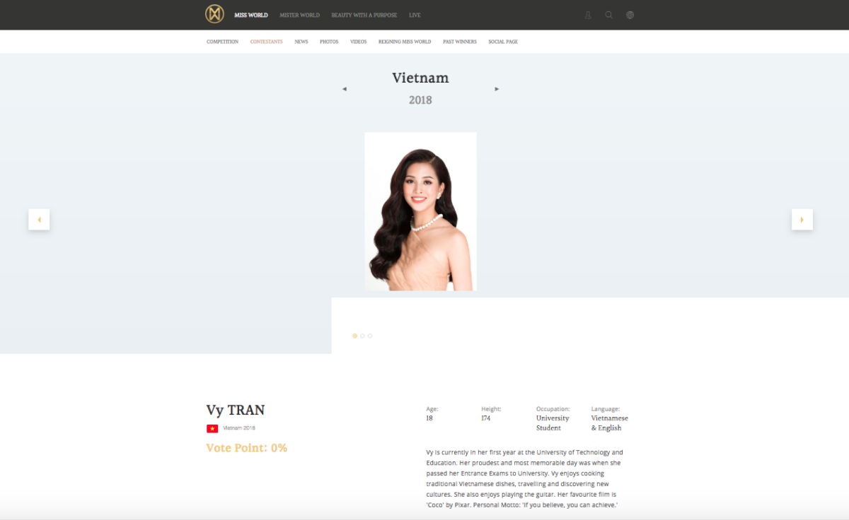 Miss World 2018 chính thức khởi động, hình ảnh Tiểu Vy rạng ngời xuất hiện trên trang chủ khiến fan 'dậy sóng' Ảnh 2