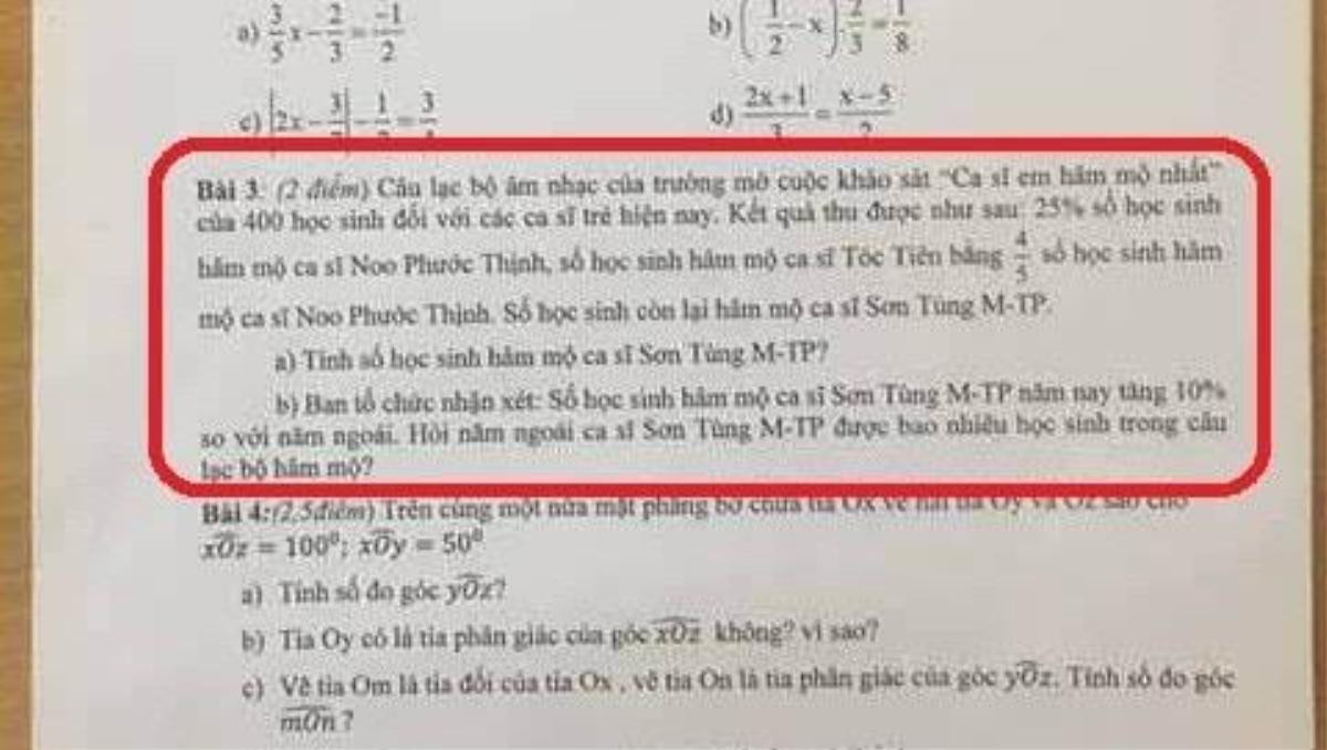 Khi cái tên Sơn Tùng M-TP là nguồn cảm hứng cho muôn kiểu đề thi của thầy cô giáo Ảnh 12