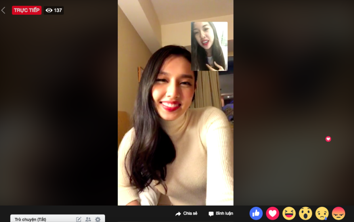 Livestream với Thuỳ Tiên trước Chung kết Miss International 2018, Á hậu Quốc tế Thuý Vân: 'Năm nay chị mà được làm BGK thì…' Ảnh 1