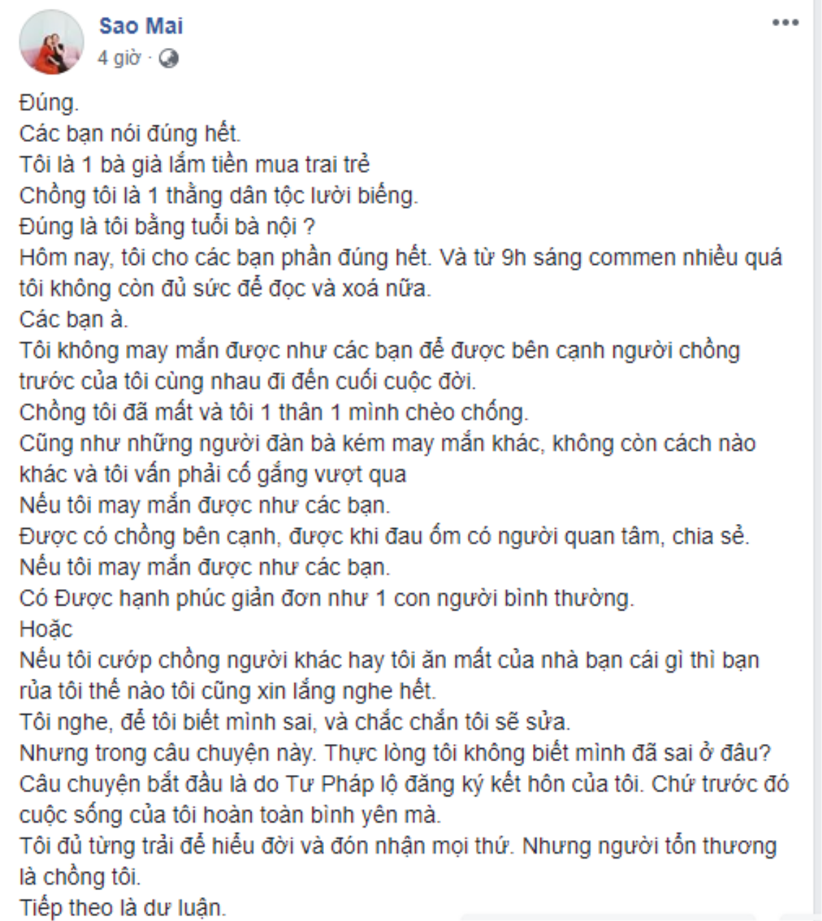 Bức xúc vì bị xỉa xói chửi bới vô cớ, cô dâu 62 đáp trả đanh thép: 'Các bạn khẩu nghiệp để mong tôi chết, hay chờ cái kết buồn để khẩu nghiệp tiếp' Ảnh 3