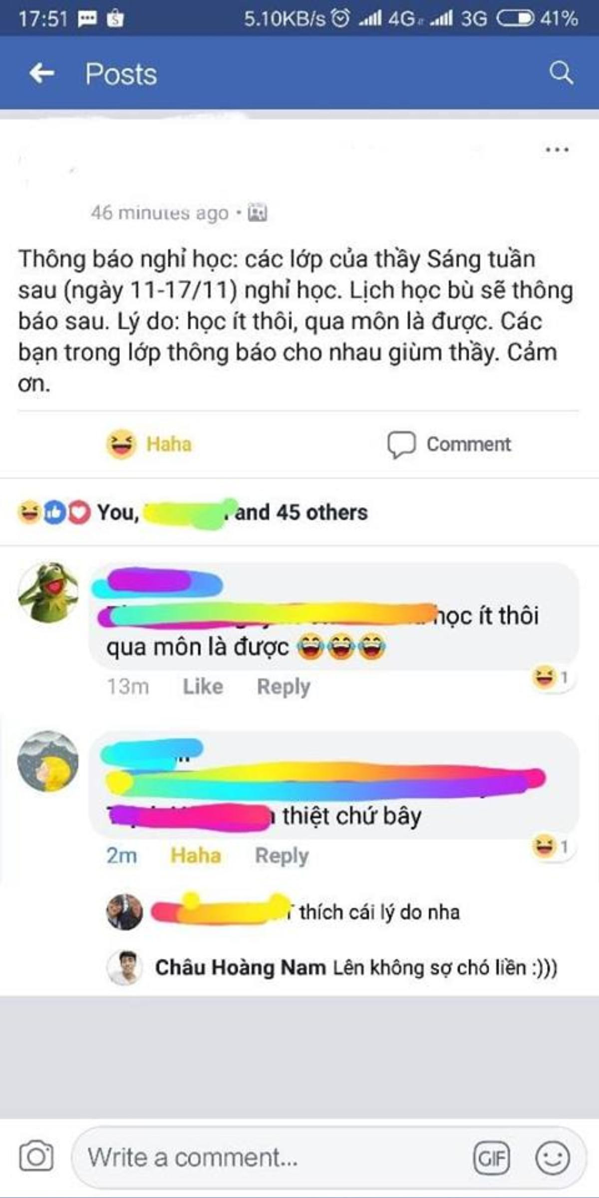 Lần đầu tiên có thầy giáo 'dám' nhắn nhủ với sinh viên: 'Học ít thôi qua môn là được' khiến dân mạng 'nổi bão' Ảnh 1