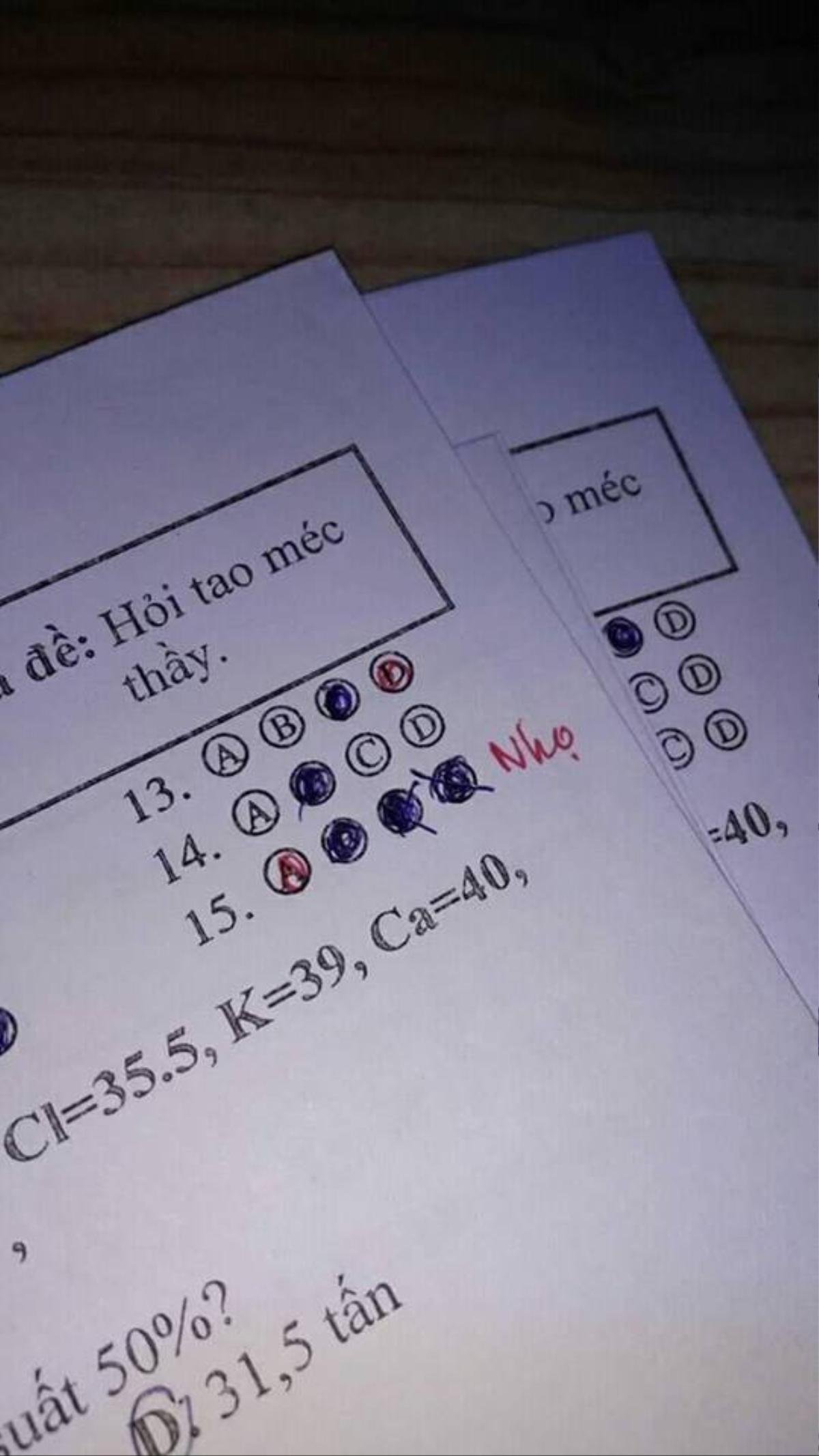 Khóc thét với loạt mã đề 'bá đạo' của giáo viên khiến học trò chỉ biến câm nín 'từ giờ hết cả trao đổi bài' Ảnh 3