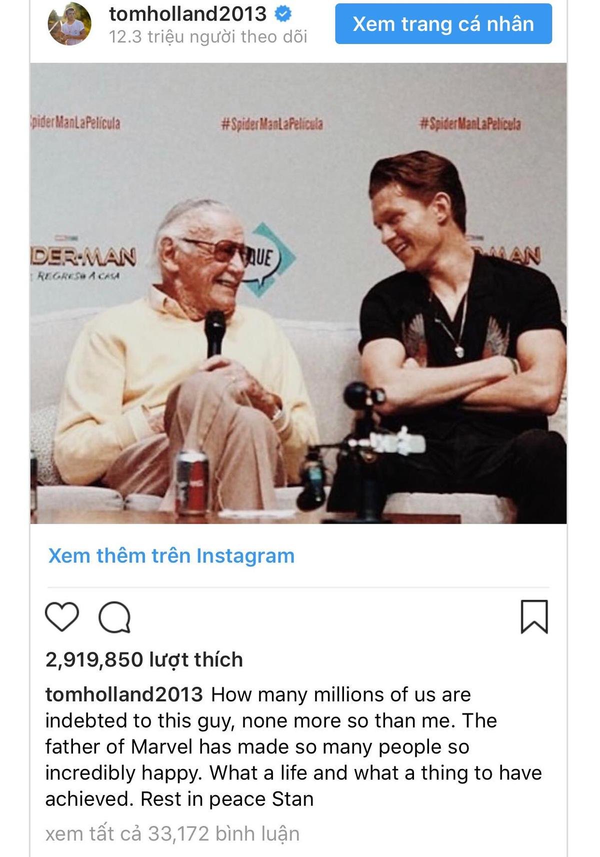 Hàng loạt nghệ sĩ Hollywood gửi lời tiễn đưa ‘bố già Marvel’ Stan Lee Ảnh 8