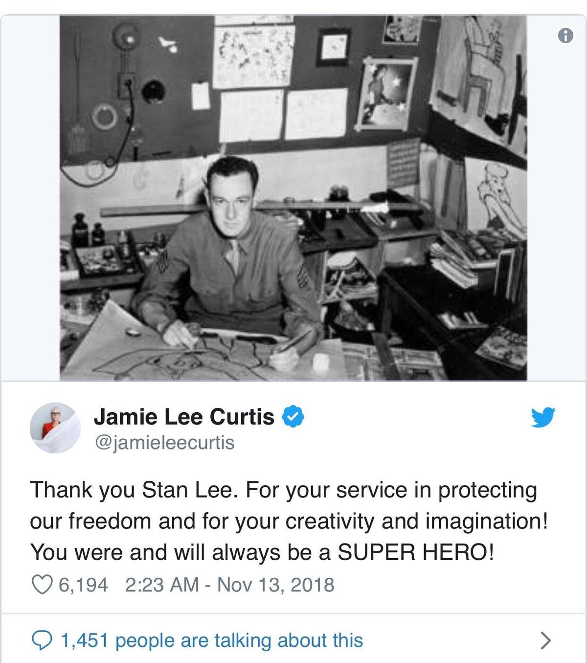 Hàng loạt nghệ sĩ Hollywood gửi lời tiễn đưa ‘bố già Marvel’ Stan Lee Ảnh 9