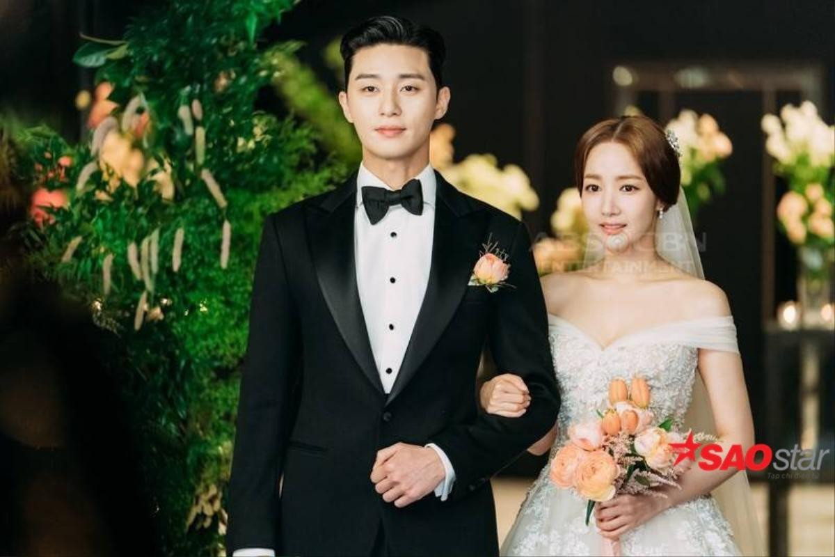 Lộ ảnh cưới độc quyền đẹp lung linh của Park Seo Joon và Park Min Young trong 'Thư ký Kim sao thế?' Ảnh 4