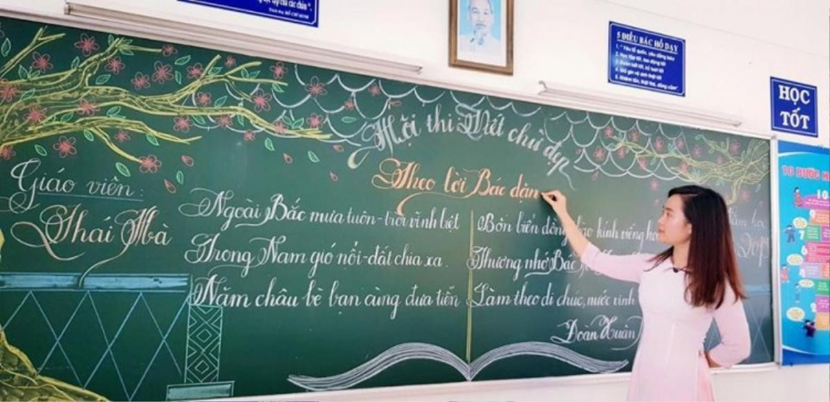 Trào lưu viết chữ đẹp đã thành bão toàn quốc: Lại xuất hiện thêm nhiều cô giáo có nét bút đẹp mê hồn Ảnh 5