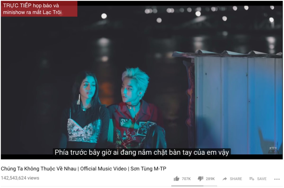 5 MV V-pop bị 'ghét' nhất trên YouTube: Sơn Tùng M-TP đứng thứ hai thì ai là người giữ ngôi đầu? Ảnh 4