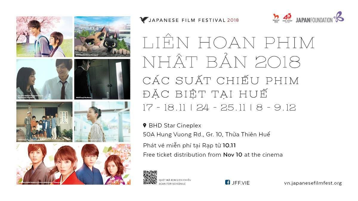 Liên hoan phim Nhật 2018 rộn ràng tại Huế Ảnh 1