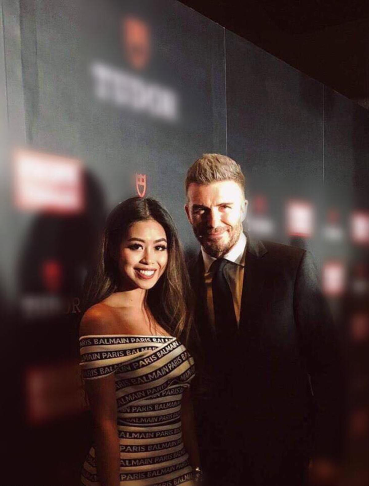 Khoe ảnh chụp chung với David Beckham, hot girl Thảo Tiên khiến dân mạng hết lòng ghen tỵ Ảnh 1