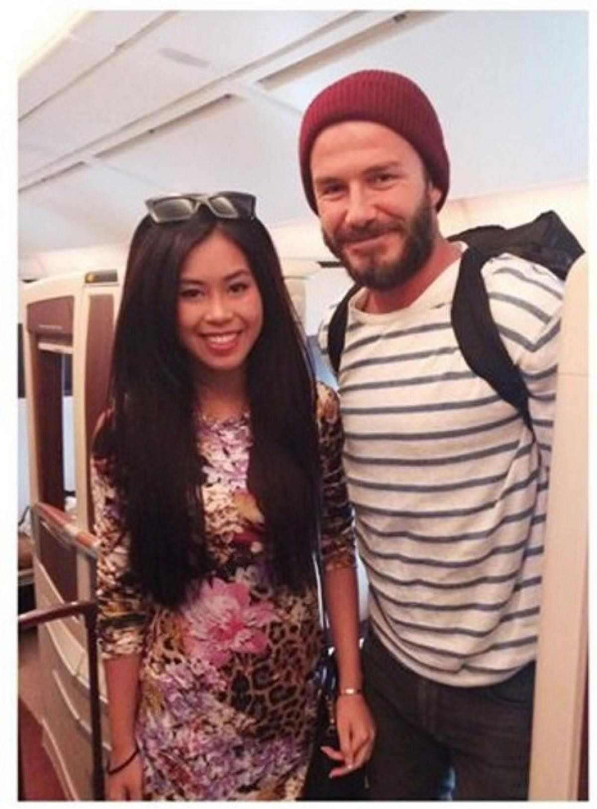 Khoe ảnh chụp chung với David Beckham, hot girl Thảo Tiên khiến dân mạng hết lòng ghen tỵ Ảnh 5