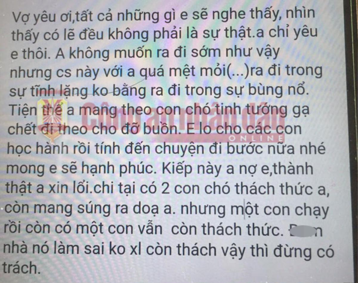 Hé lộ tin nhắn được cho là của nghi phạm gửi cho vợ trước khi rút súng bắn người phụ nữ 26 tuổi tử vong Ảnh 2