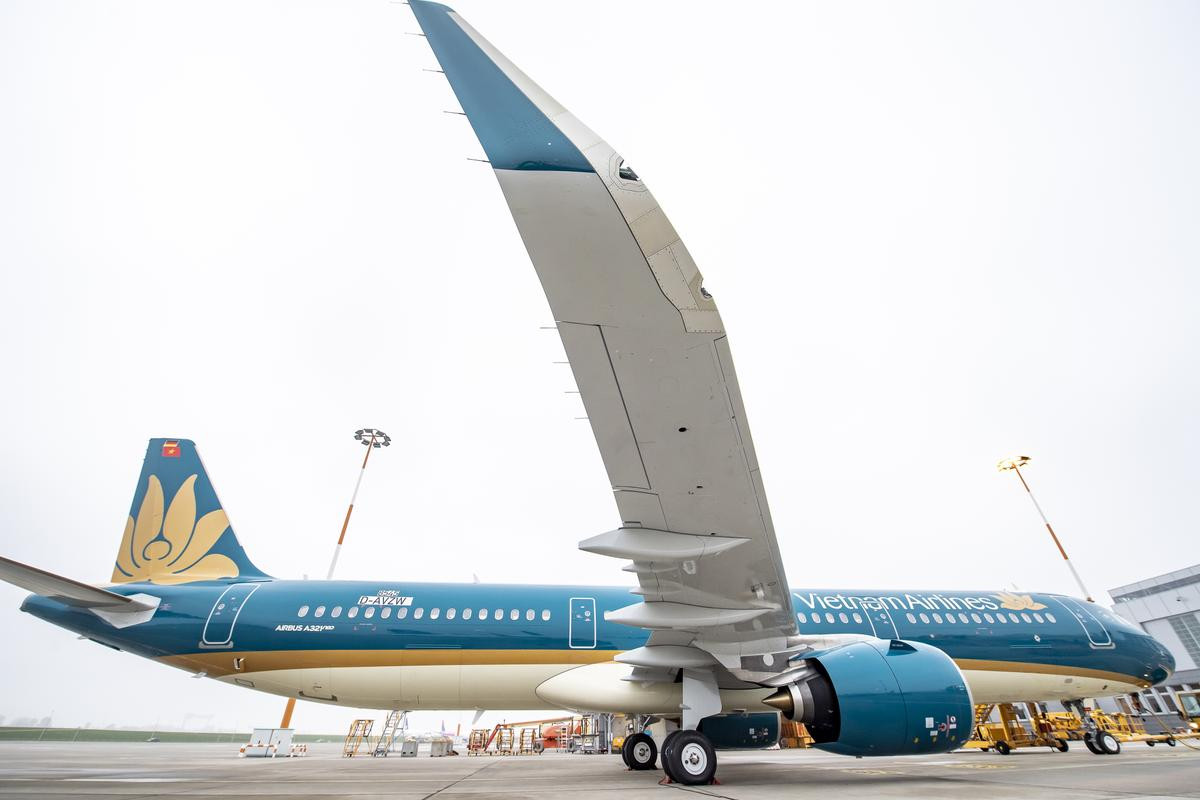 Cận cảnh máy bay A321neo đầu tiên của Vietnam Airlines vừa được bàn giao tại Đức Ảnh 2