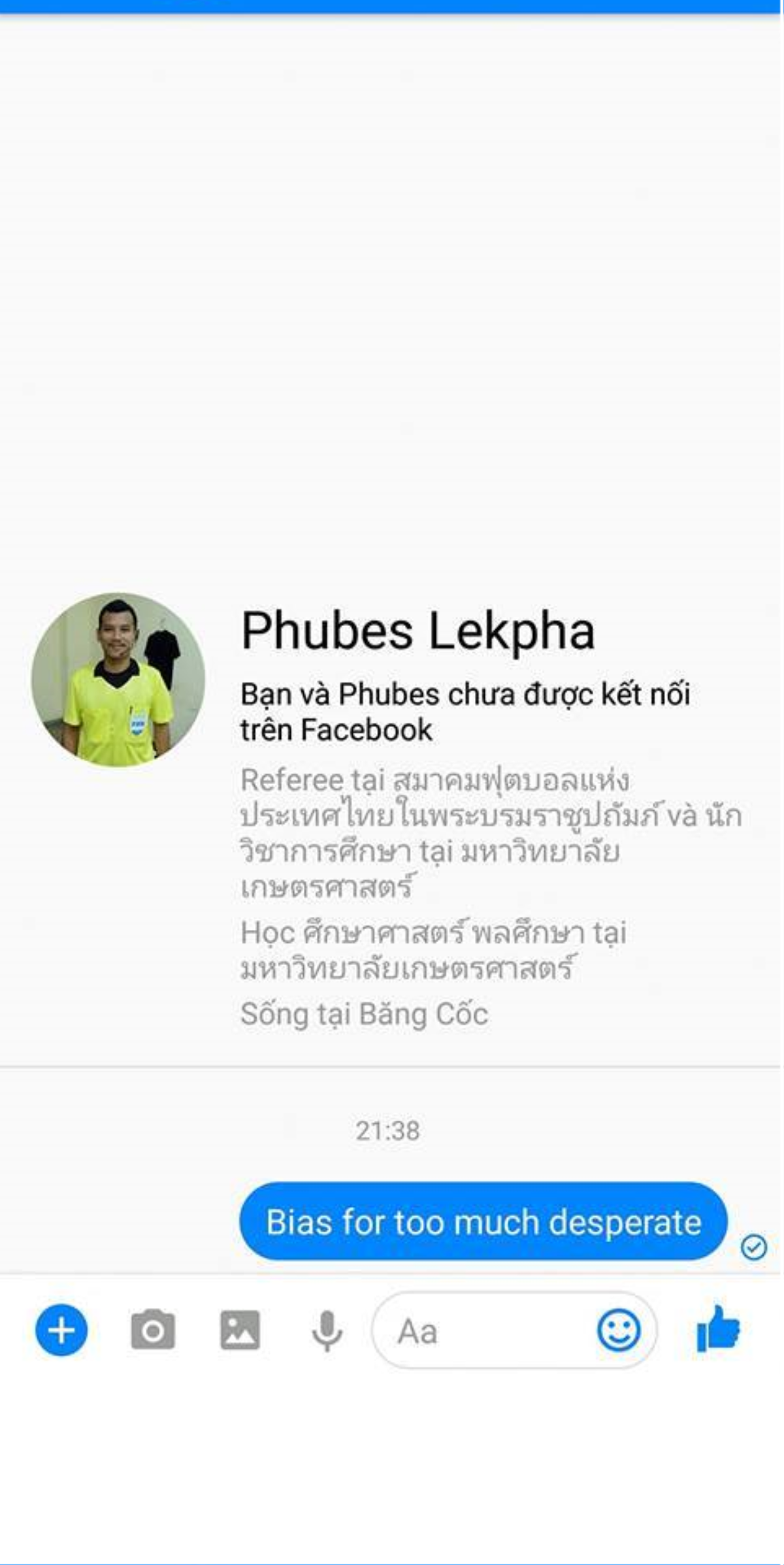 Trọng tài Thái Lan tắt tính năng bình luận trên facebook, CĐV chỉ trích bằng cách nhắn tin Ảnh 11