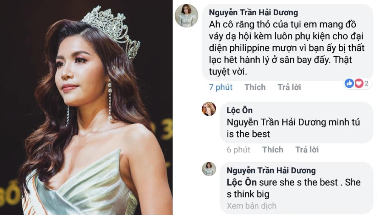 'Choáng váng' với hành động của Minh Tú khi đối thủ Philippines thất lạc hành lý tại Miss Supranational! Ảnh 3