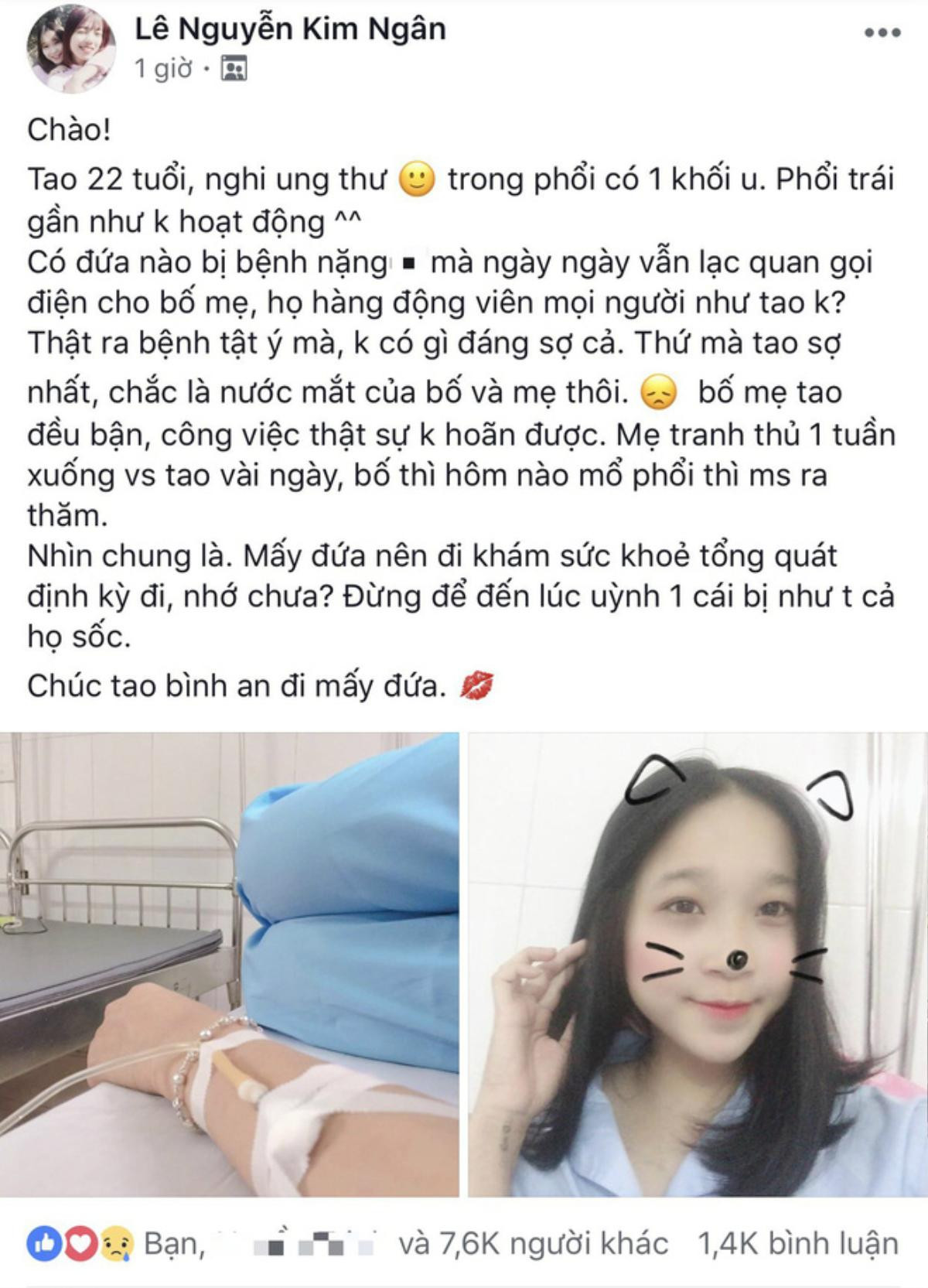 Lặng người trước tâm sự của cô gái trẻ đứng trước nguy cơ ung thư nhắc chúng ta ngẫm nghĩ về bản thân Ảnh 1