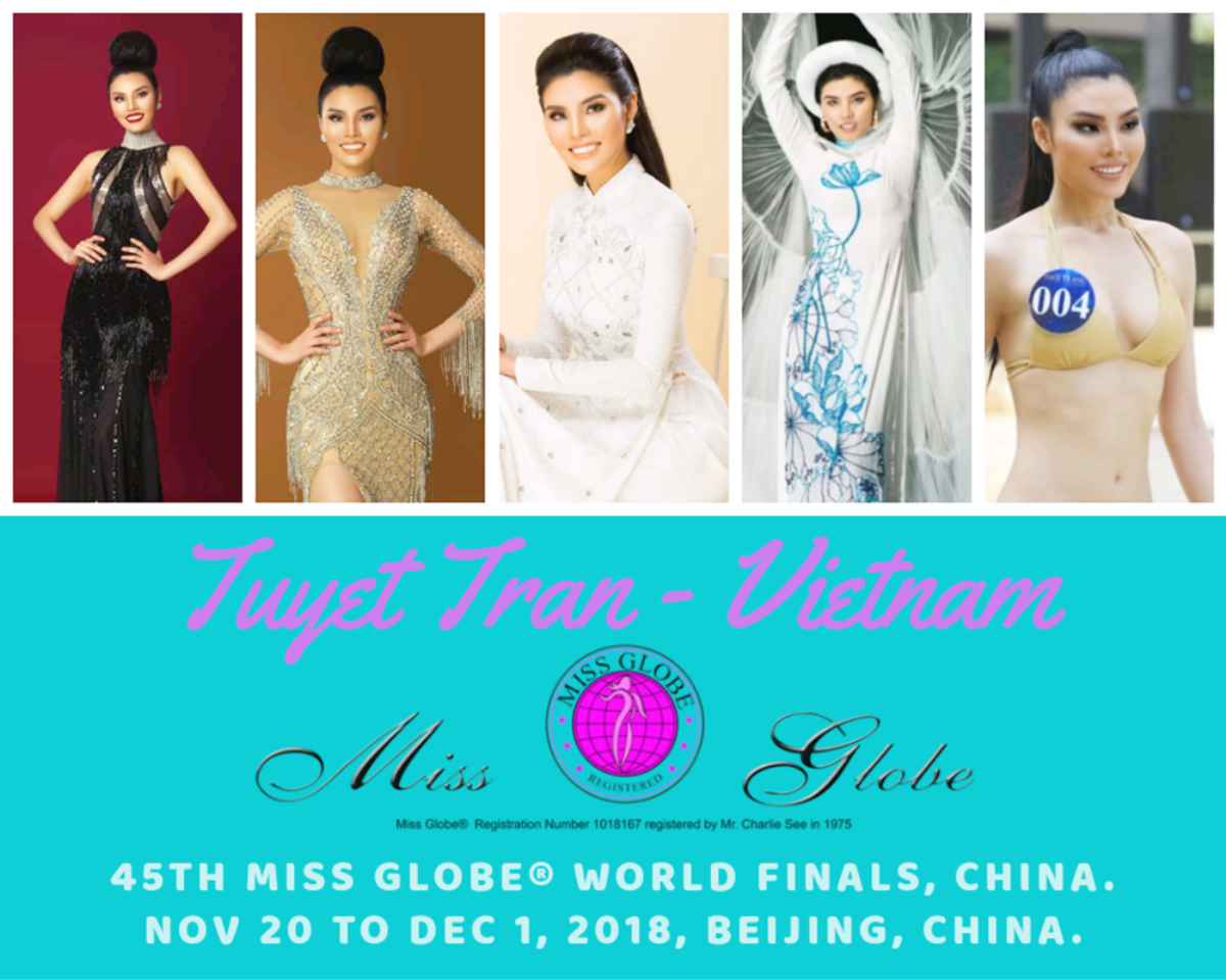 Thí sinh Siêu mẫu Việt Nam - Tuyết Trần tham dự Miss Globe 2018 tại Trung Quốc Ảnh 1