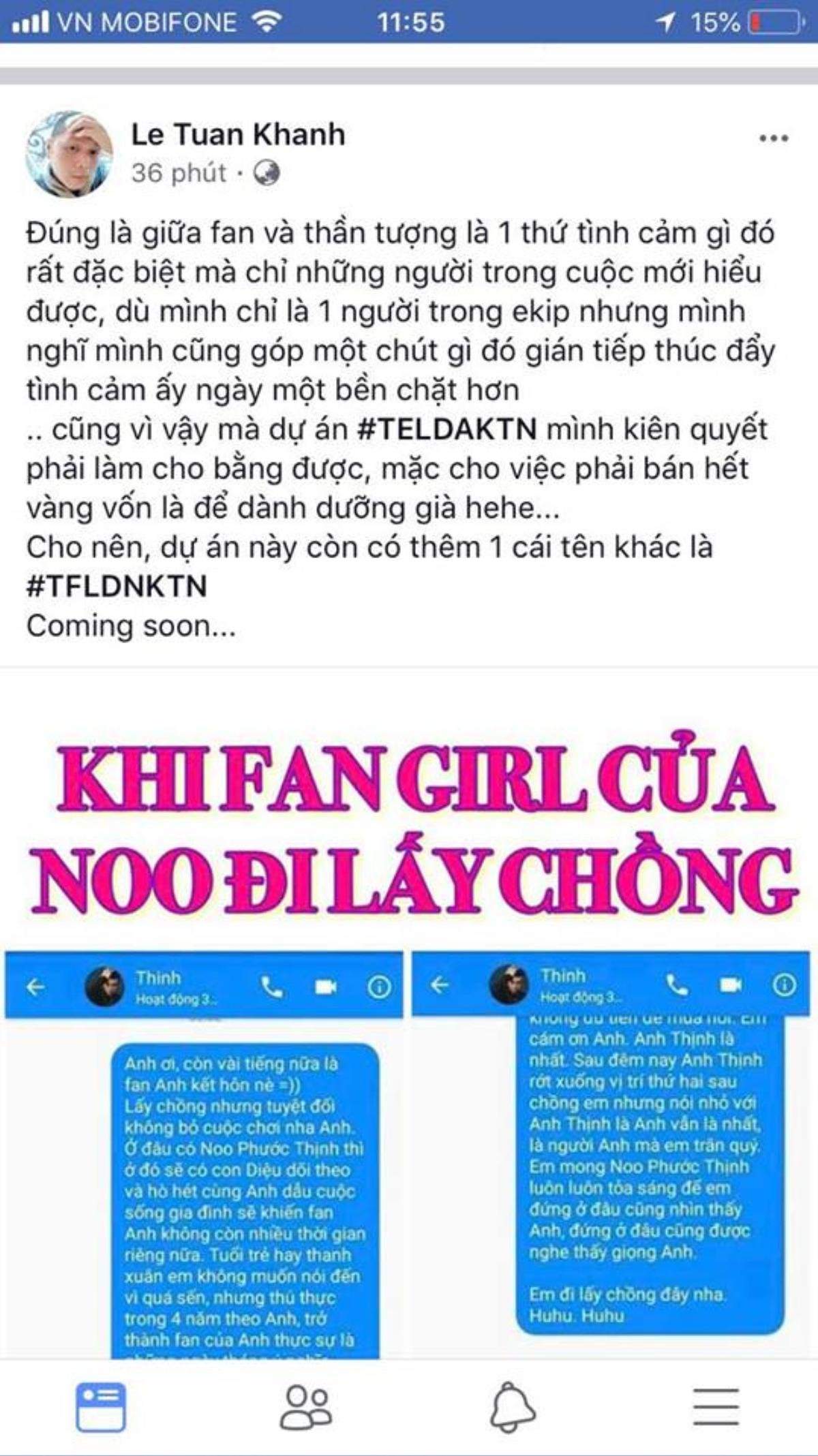 Fangirl lấy chồng nhưng không quên để lại tin nhắn cho Noo: 'Anh Thịnh vẫn là nhất'! Ảnh 4