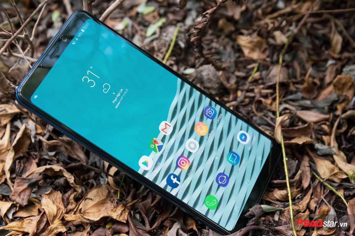 Mở hộp Samsung Galaxy A9 (2018): Màu sắc đẹp khó cưỡng, cụm 4 camera độc đáo! Ảnh 4