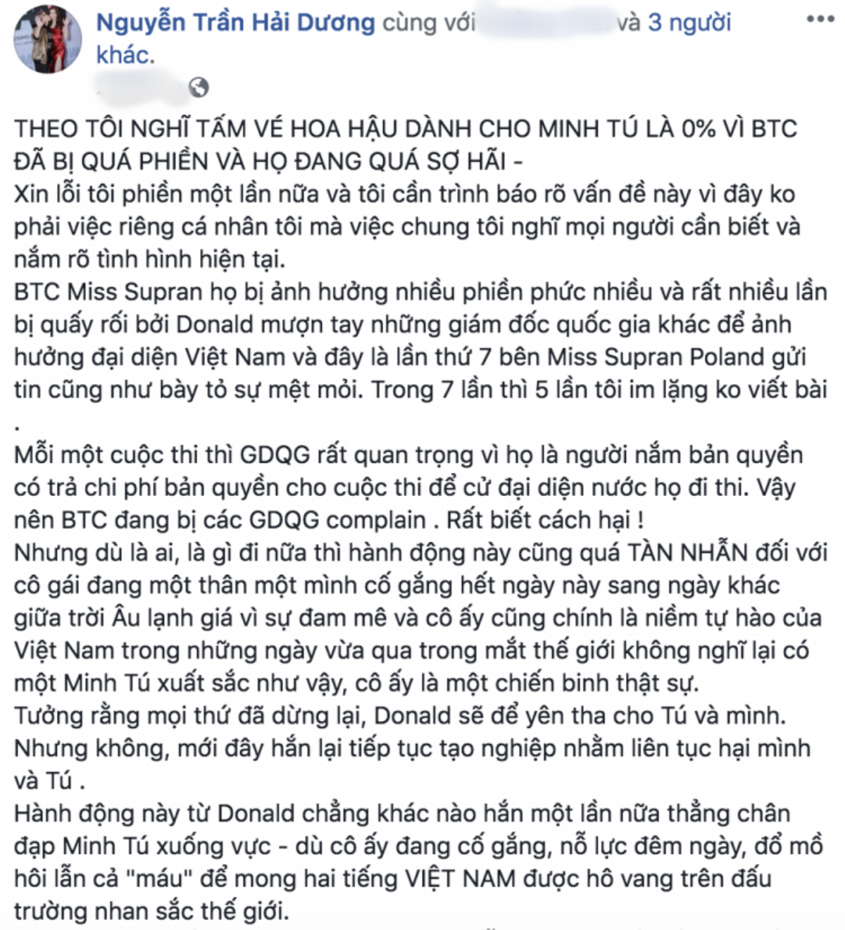 Chưa bao giờ như bây giờ: Một đại diện mạnh như Minh Tú phải 'điêu đứng' vì một… lời đồn! Ảnh 4