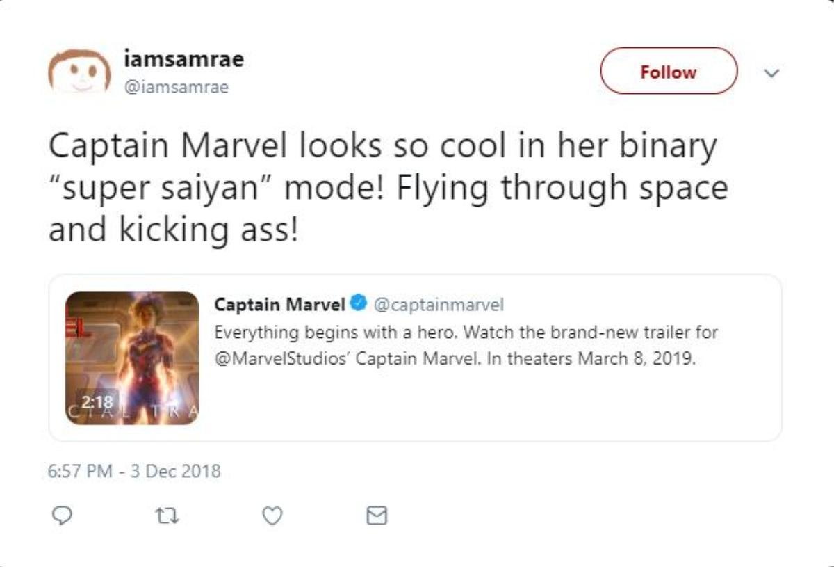 Cư dân mạng phấn khích khi nhìn thấy Captain Marvel bật trạng thái Binary, biến hình thành 'Siêu Xayda' Ảnh 5