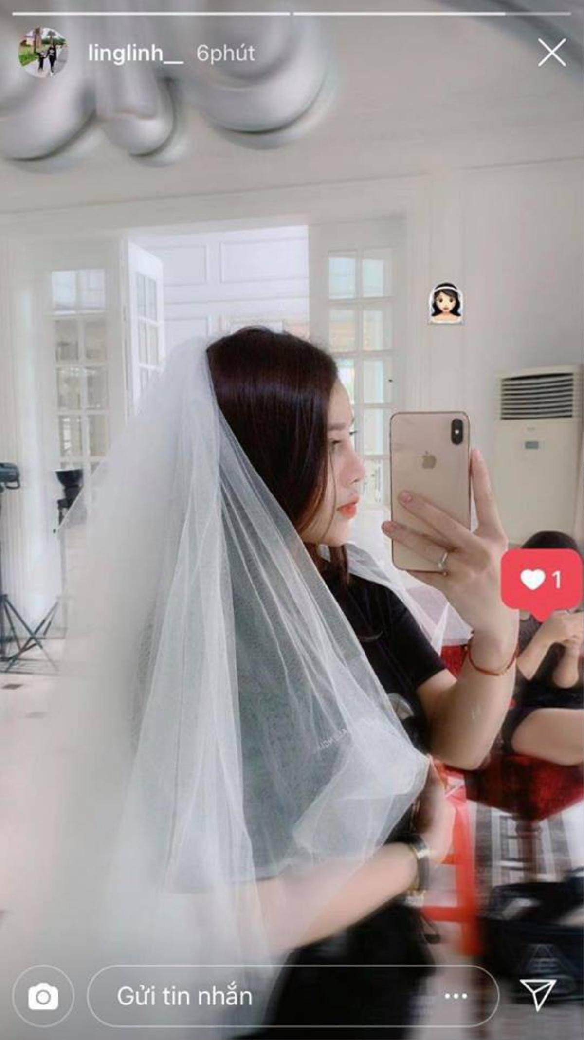 Liệu đây có phải Khánh Linh đang đi thử váy cưới?. Ảnh: Instagram