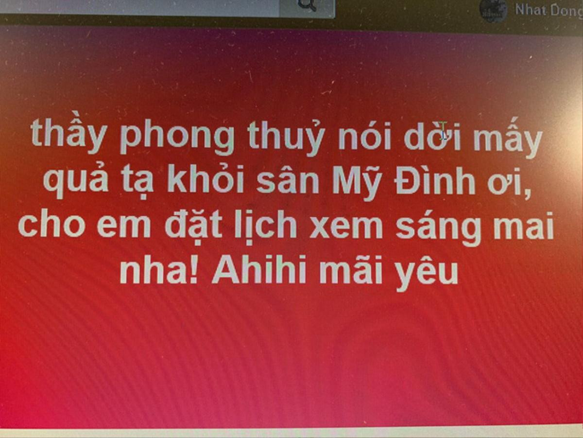 500 anh em thi nhau 'réo tên' thầy phong thủy di chuyển 40 quả bóng bê tông ở SVĐ Mỹ Đình để nhờ phá 'dớp ế thâm niên' Ảnh 5