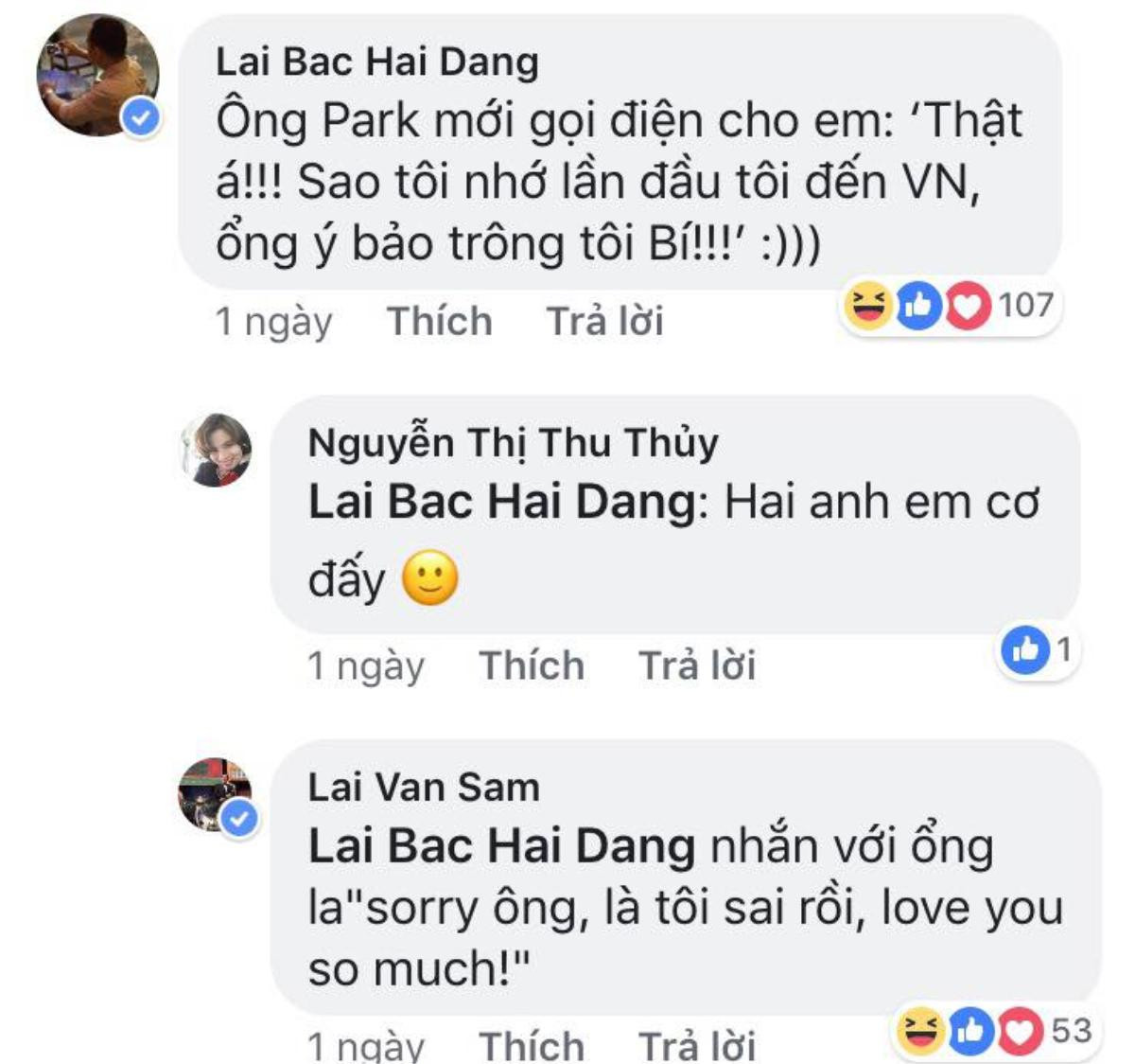 MC Lại Văn Sâm gửi 'lời xin lỗi' tới HLV Park vì từng nói ông 'trông bí' và bày tỏ 'tôi yêu ông lắm ý' Ảnh 2