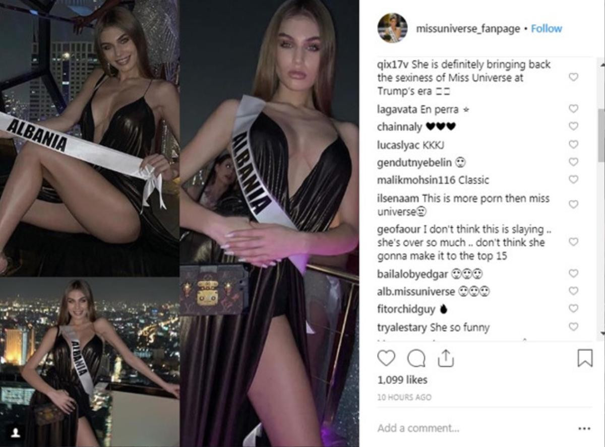 Sau hút thuốc, ẩu đả, Miss Universe Albania tiếp tục bị la ó vì cách mix đồ gai mắt Ảnh 4