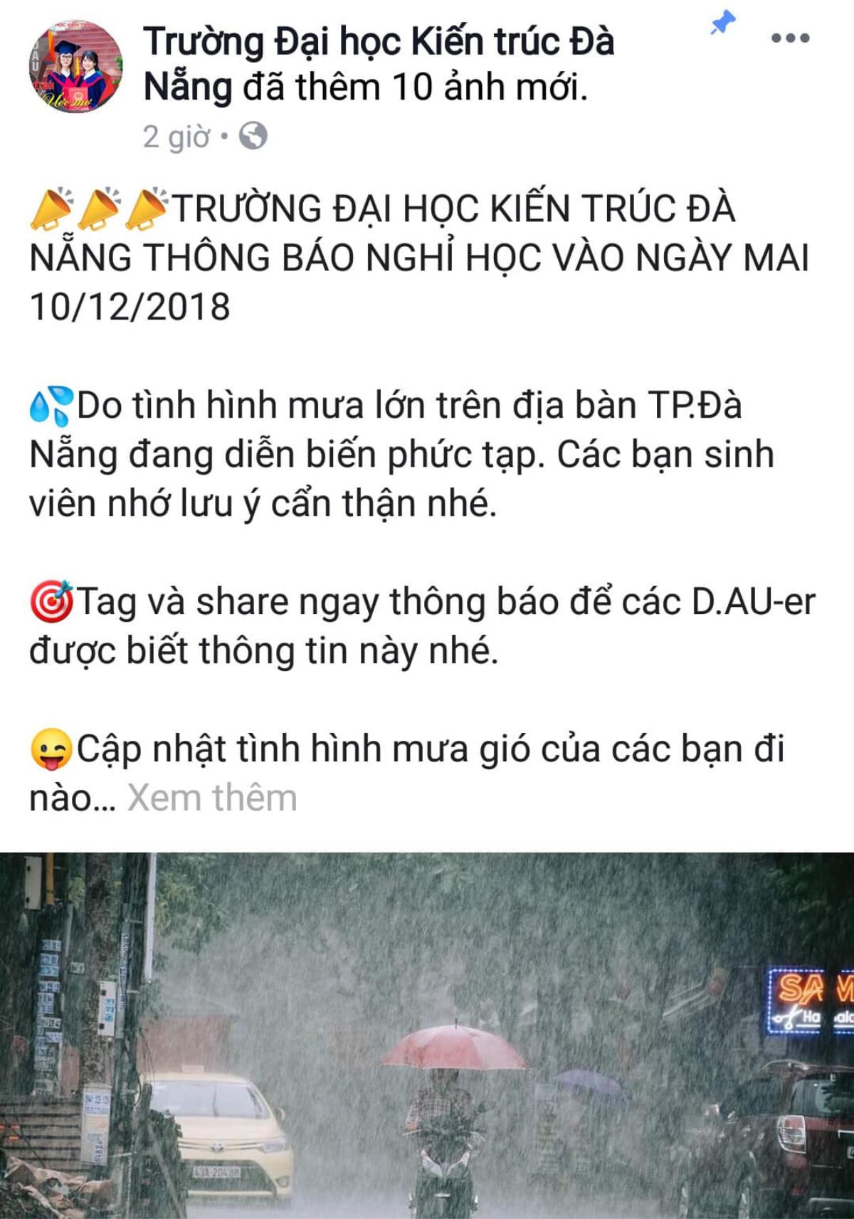 Nhiều tuyến đường dẫn vào các trường học bị cấm do mực nước dâng cao, học sinh sinh viên được nghỉ học trong ngày mai Ảnh 3